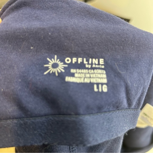 Offline Aerie Party Favor Corset Crop Top Navy Blue - Picture 8 of 9